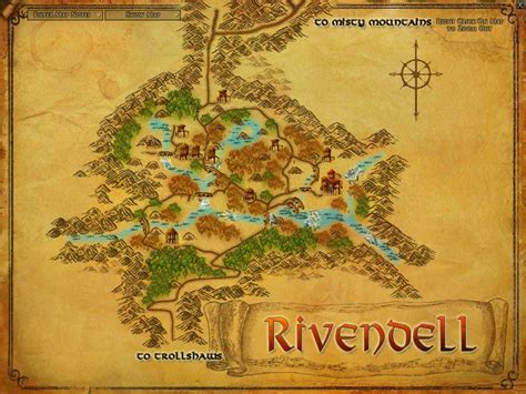 elven city lotr|lotr rivendell map.